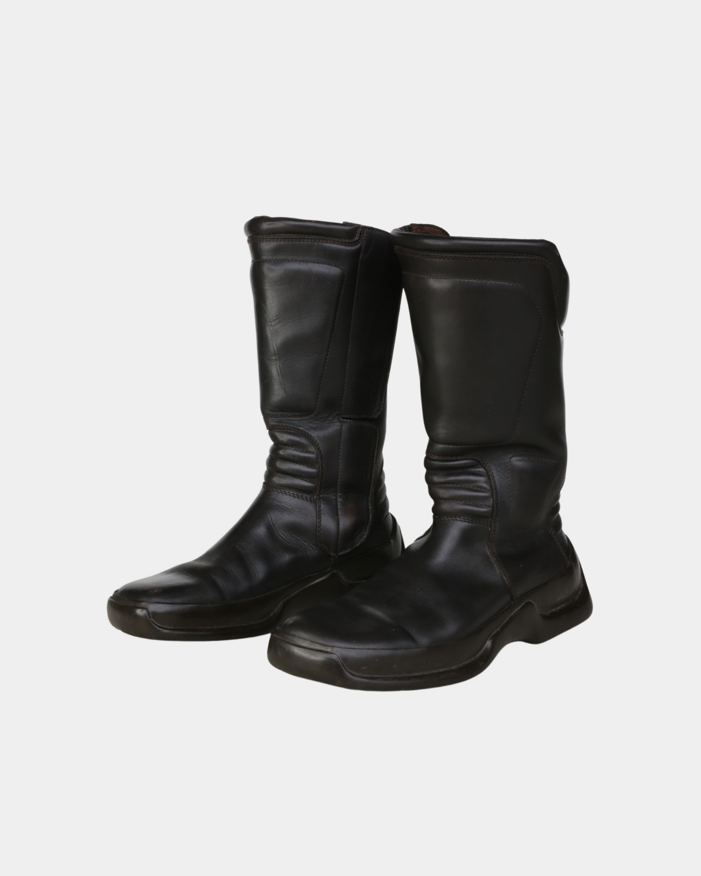 Prada FW1999 Leather Moto Boots