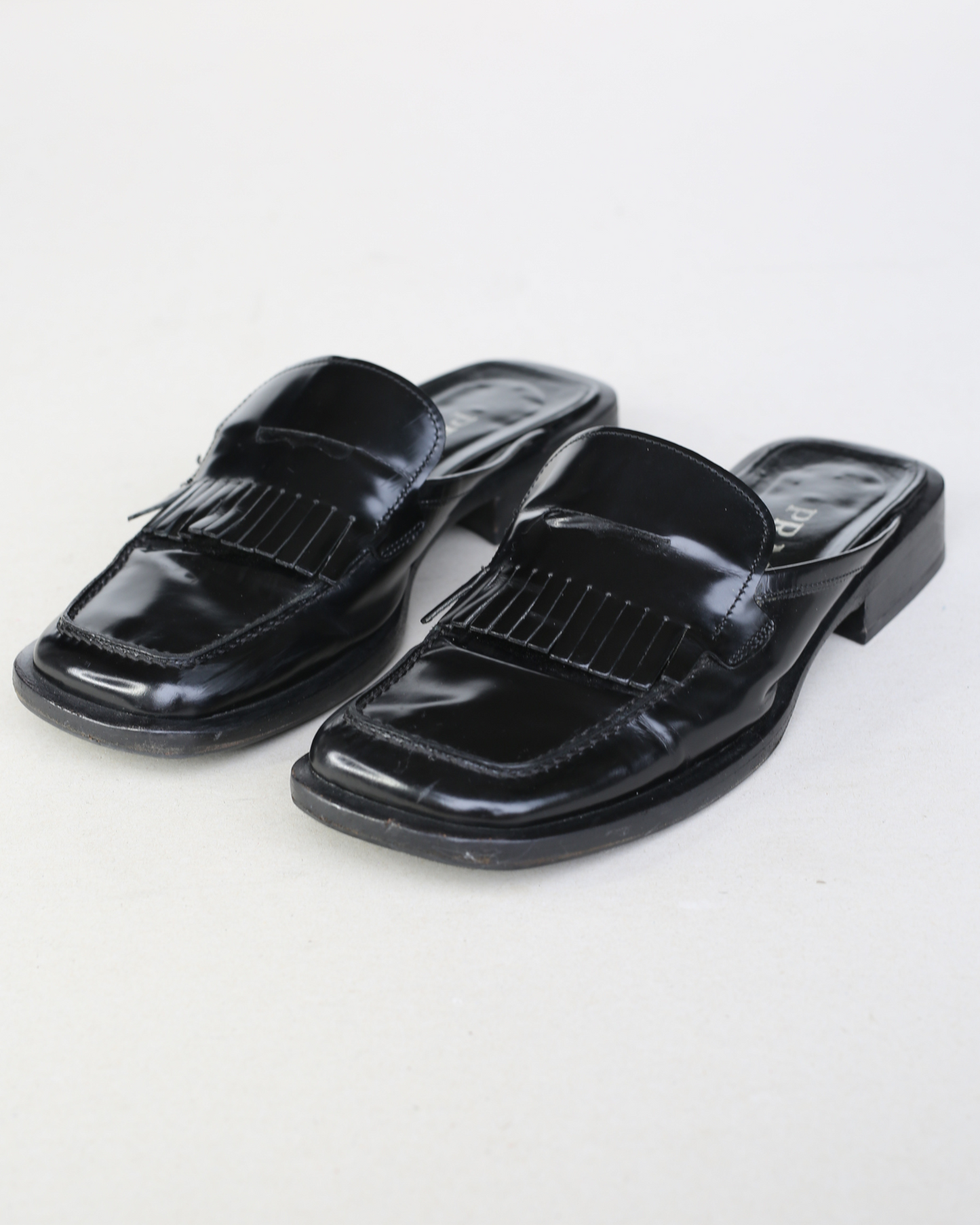 Prada SS1999 Split Sole Frill Loafers