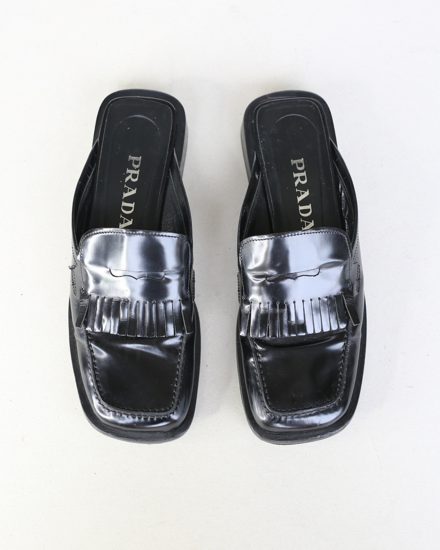 Prada SS1999 Split Sole Frill Loafers