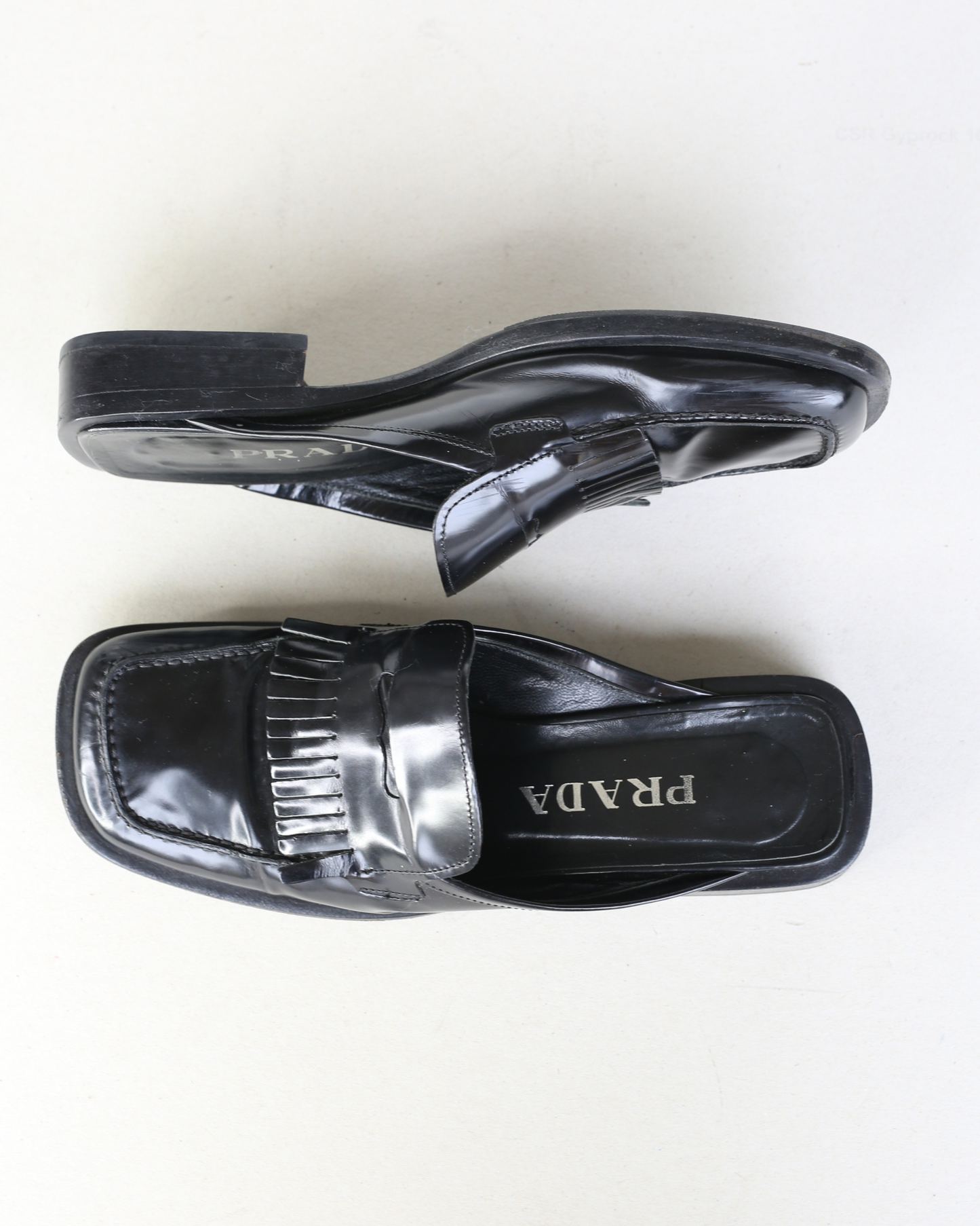 Prada SS1999 Split Sole Frill Loafers