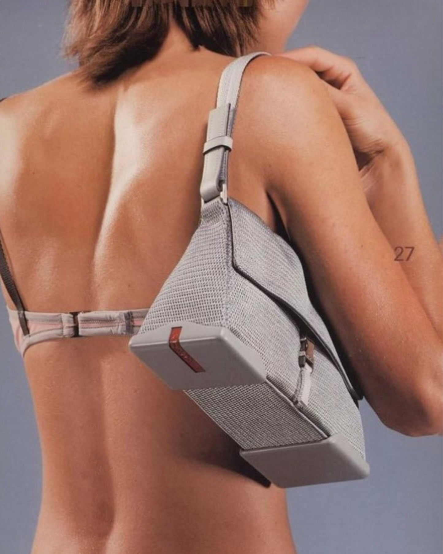 Prada 1999 Silver Reflective Handbag