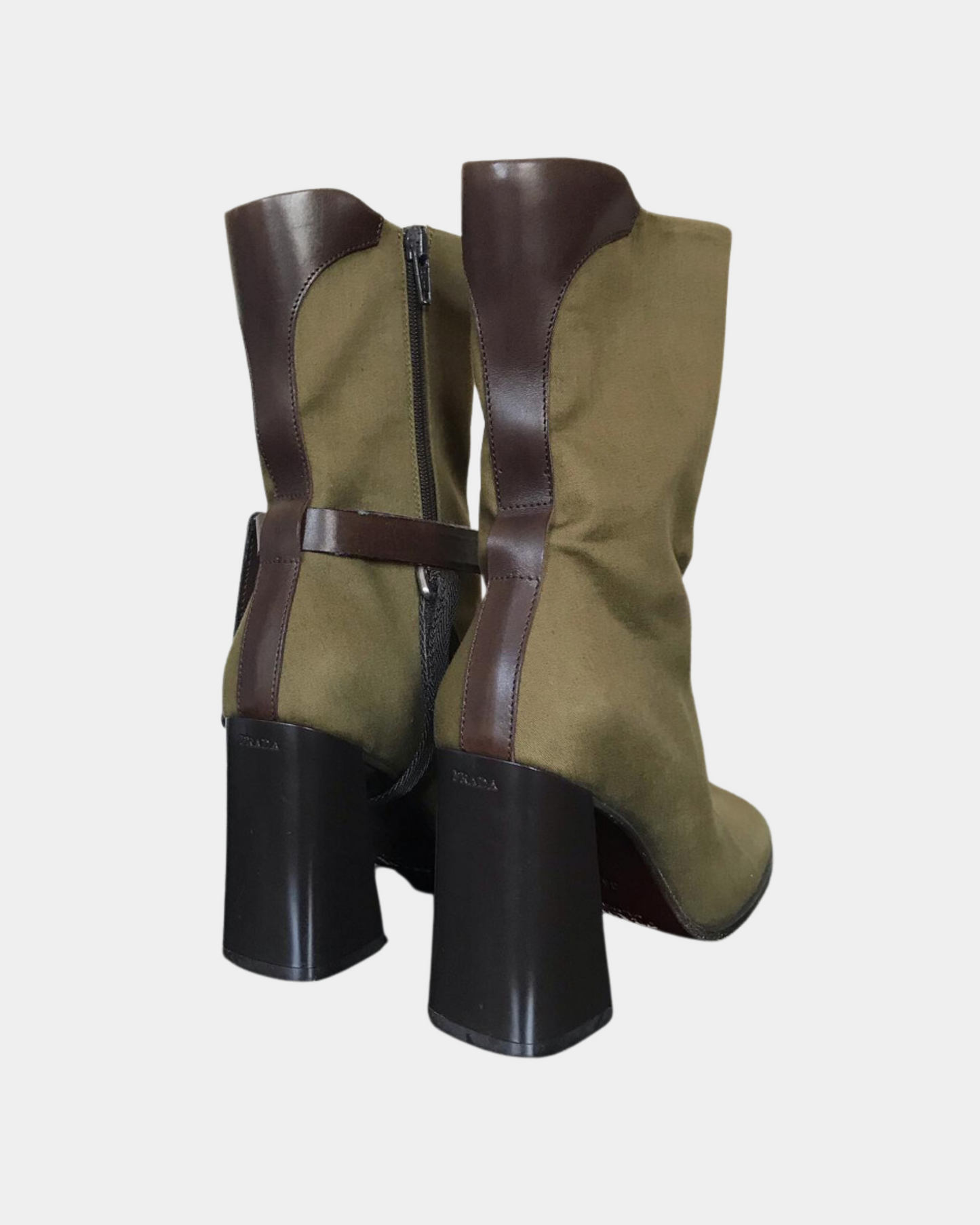 Prada FW1999 Khaki Pocket Military Boot