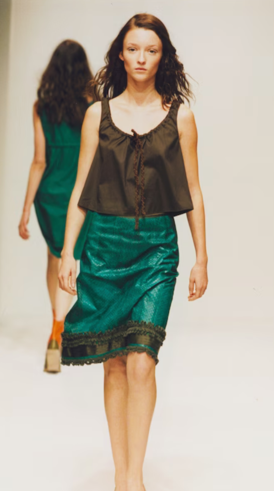 Miu Miu SS 1999 Runway Ruched String Tank