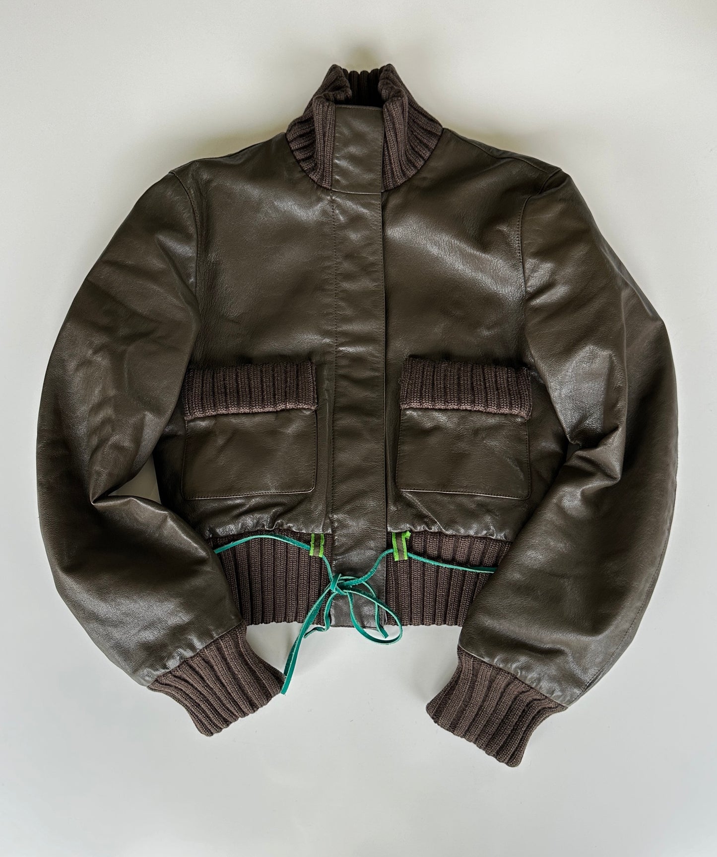 Miu Miu Fall Winter 1999 Ultra Rare Leather Jacket