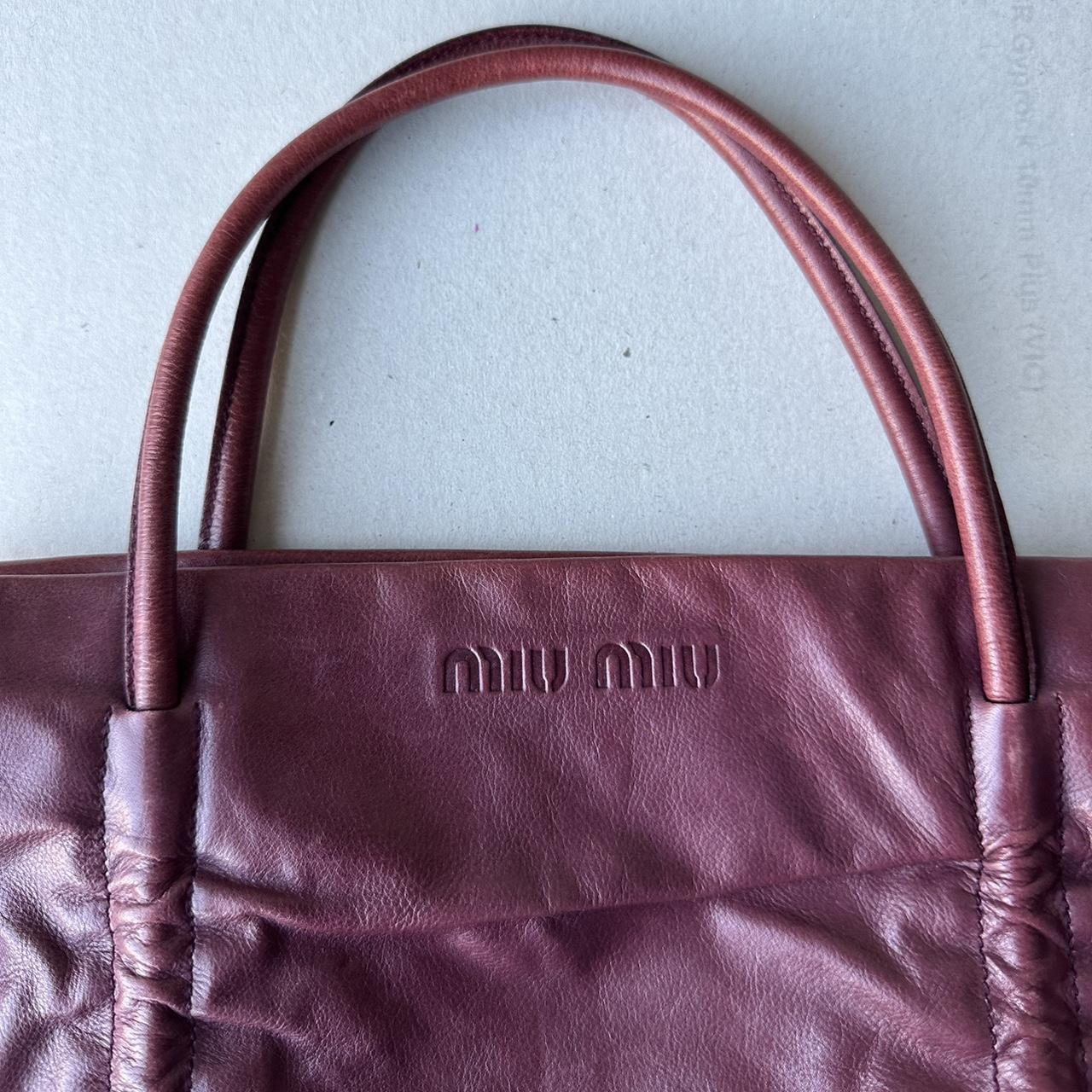 Miu Miu 1999 Leather Pleated Bag