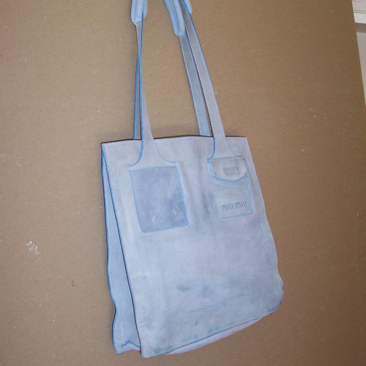 Miu Miu Fall Winter 1999 Suede Tote Bag